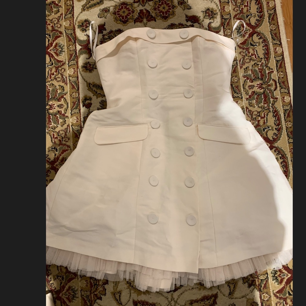 BCBGmaxazria Strapless Double Breasted Sailor Fit